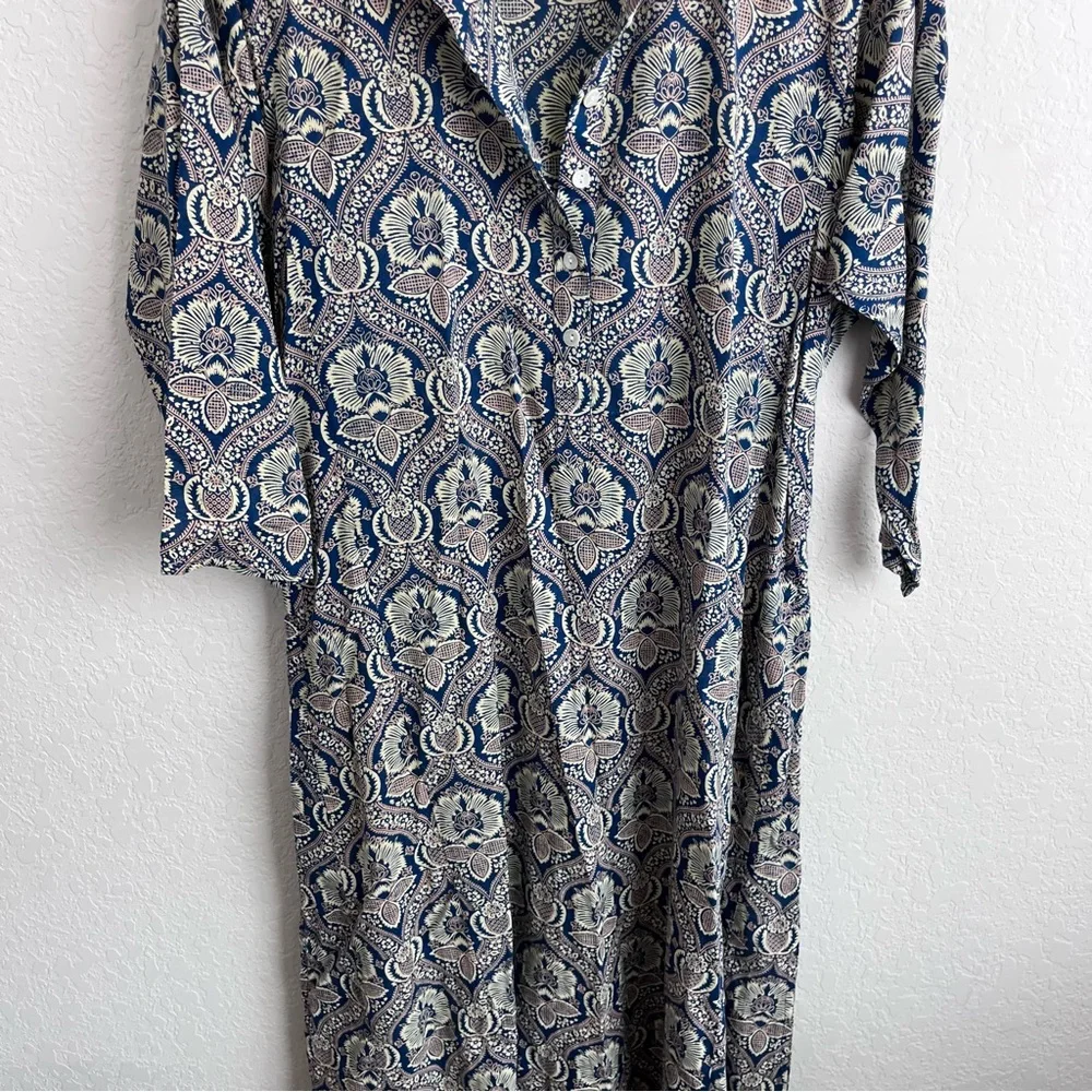 Roller Rabbit Maxi Kaftan Dress Floral Paisley - Picture 4 of 10